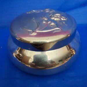 Vintage Kirk Stieff Pewter Powder Trinket Box